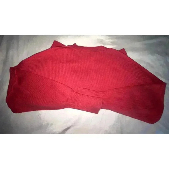 NWOT By Together Womens Pink Balloon Sleeve Oversized Crewneck Pullover Sweater - Picture 10 of 11